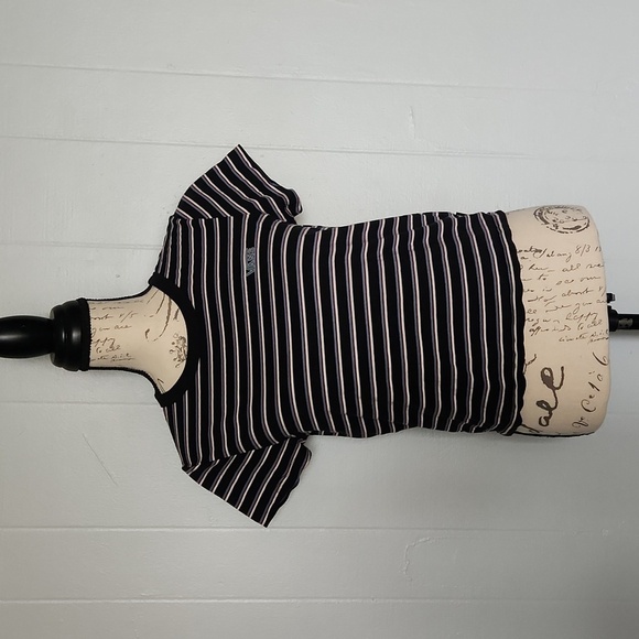 Vans Black Striped T-Shirt Size Medium - Picture 7 of 7